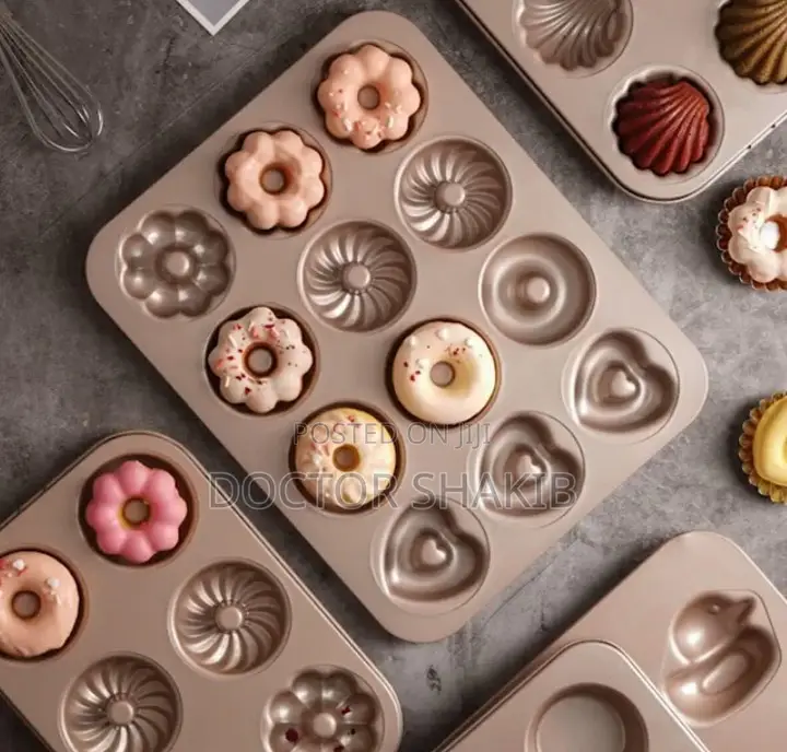 12pc Nonstick Donut Muffin Molding Pan