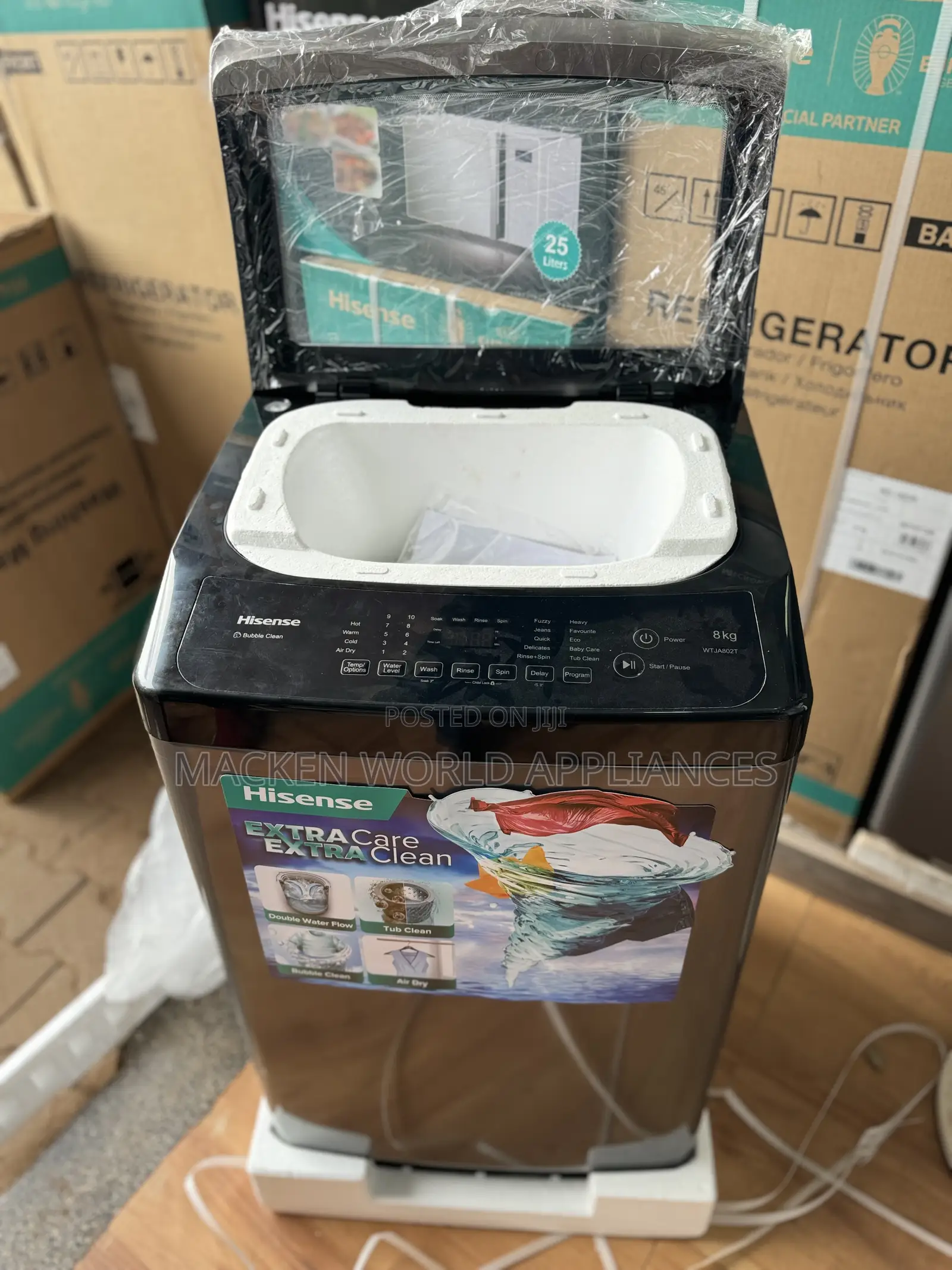 HISENSE 8kg Top Loader Washing Machine New