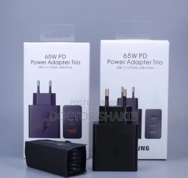 Original 65w Power Adapter Trio Samsung Charger