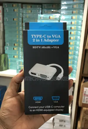 Original Type C to Hdmi, Vga Adapter