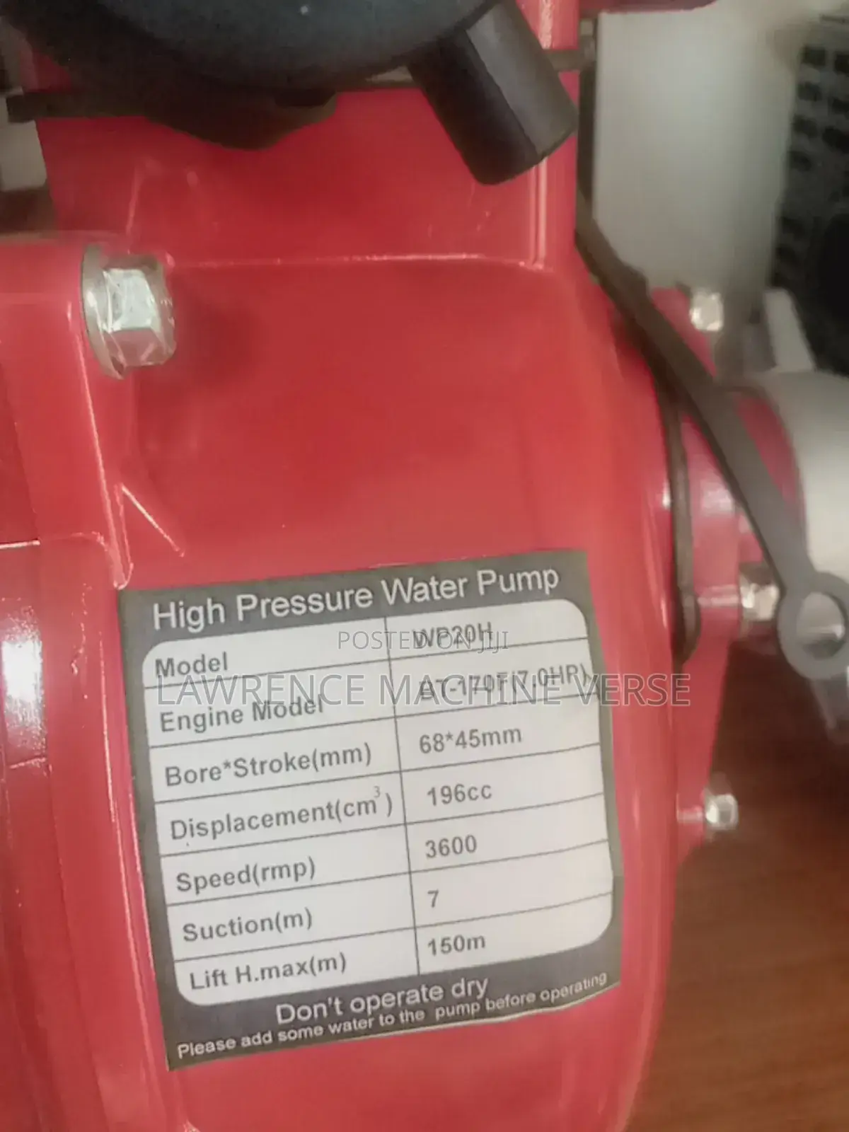 Surface High Pressure Water Pump