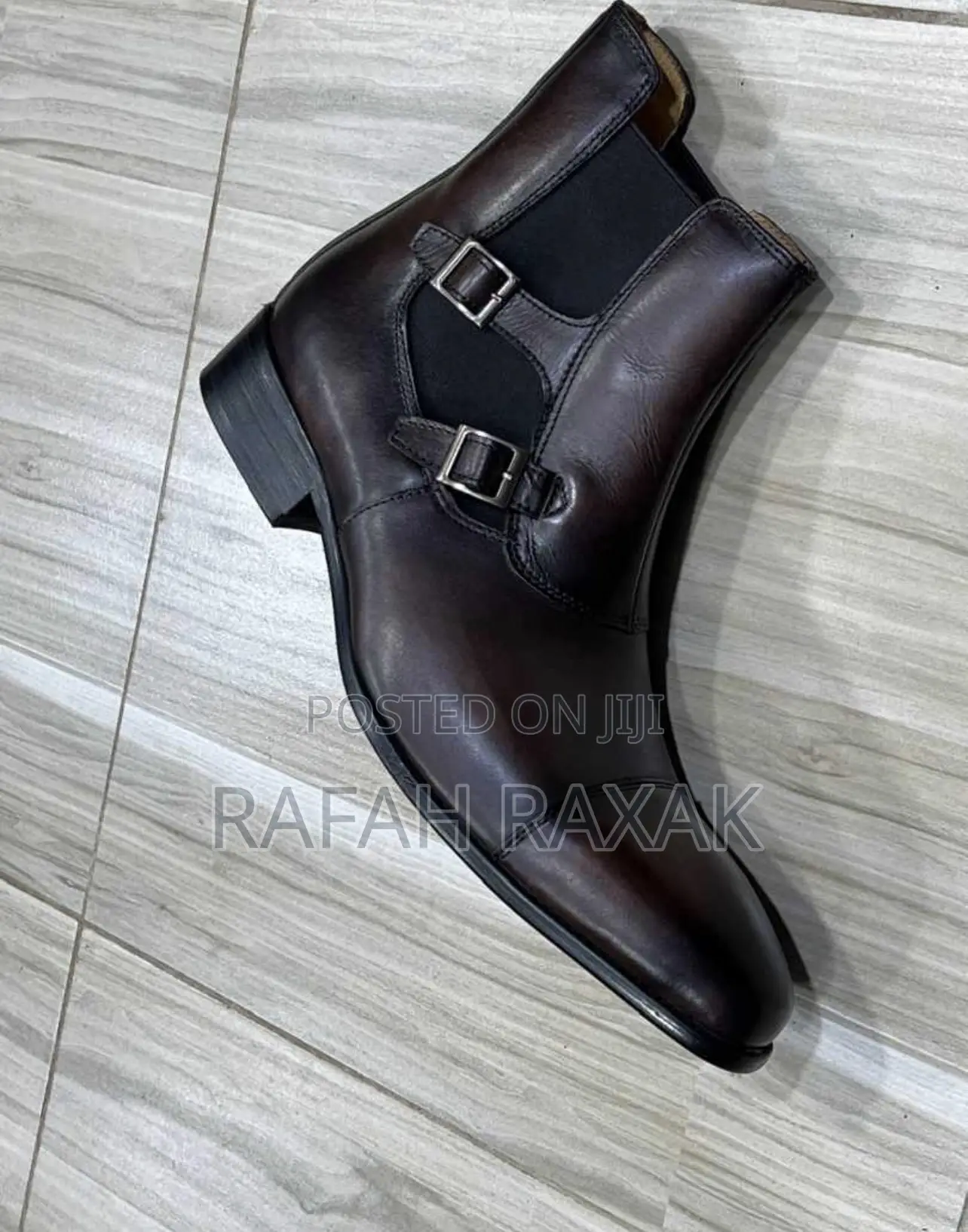 Original Bellonar Gentle Leather Double Strap Monk Boots