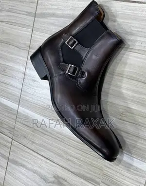 Original Bellonar Gentle Leather Double Strap Monk Boots
