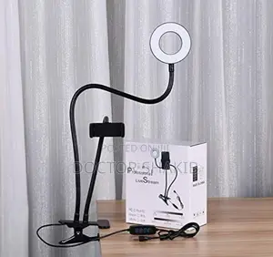Dimmable Led Selfie 4'' Ring Light With Phone Holder