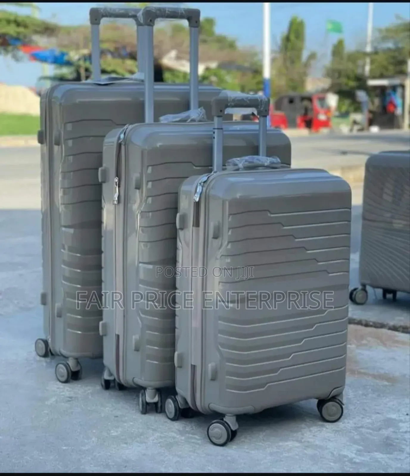 Classic Plastic Suitcases in Full Set