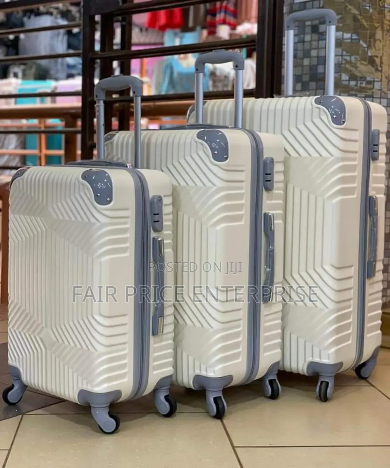 Original Plastic Suitcases in Full Set