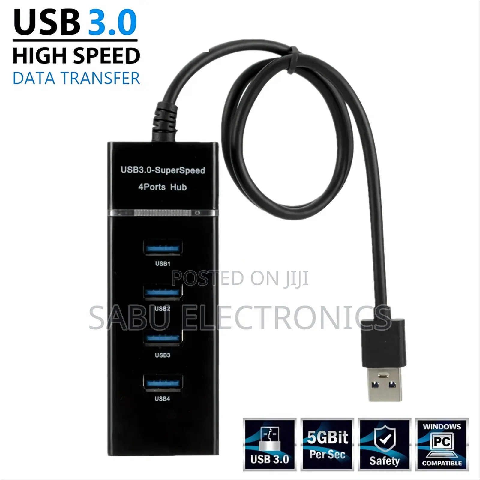 4-in-1 USB Hub 3.0 - Expand Your Connectivity Options!