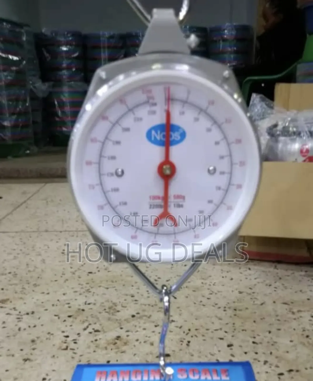 Hanging Portable Weighing Scale 100kg - White