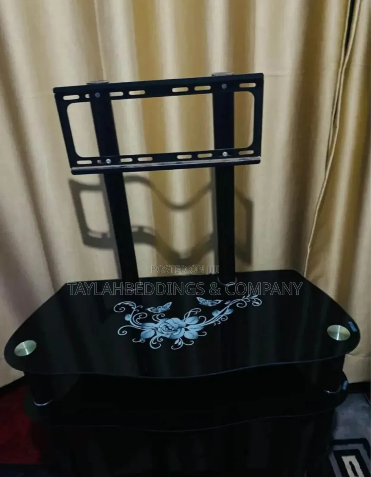 Plasma Screen Glass TV Stand Black
