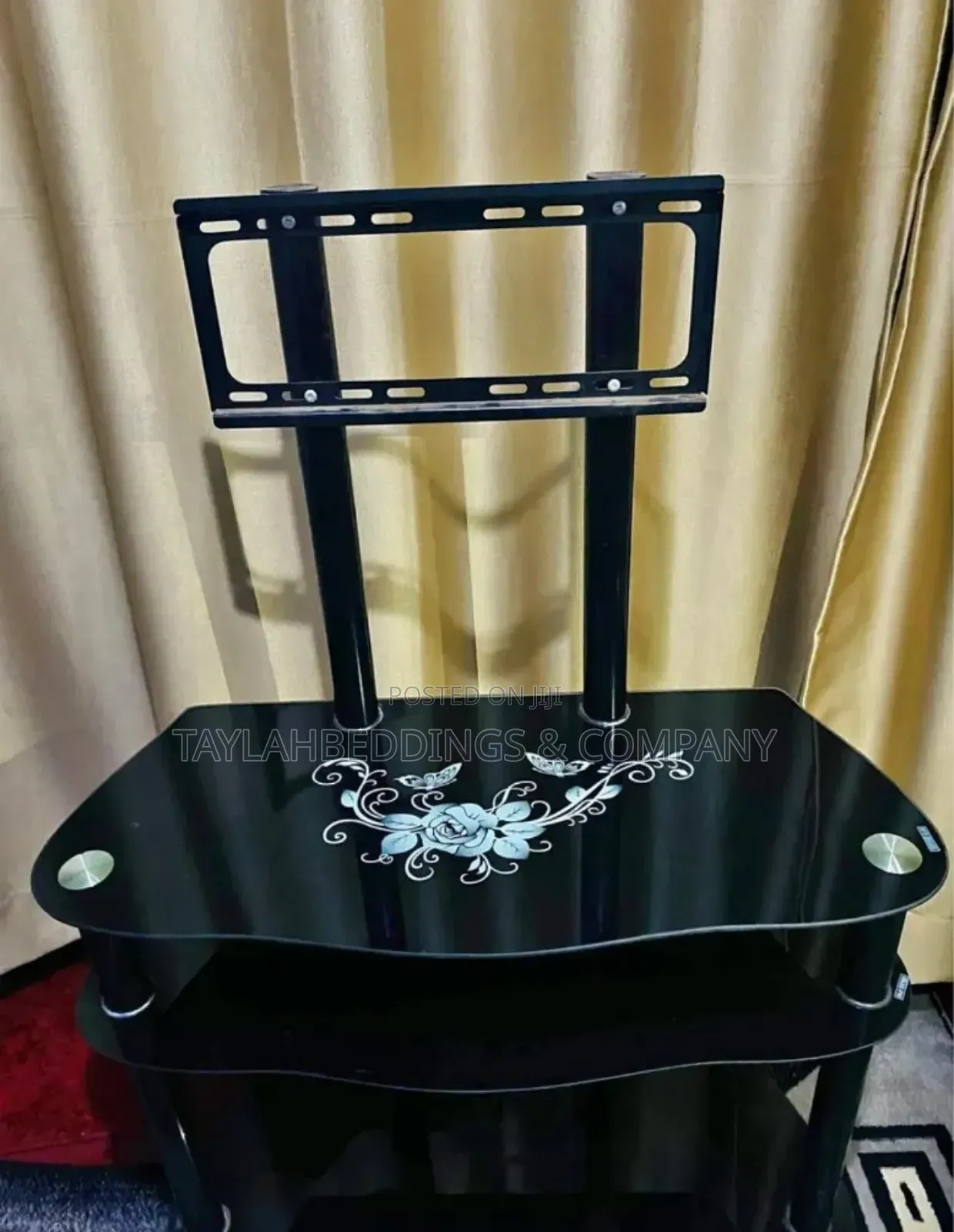 Plasma Screen Glass TV Stand Black