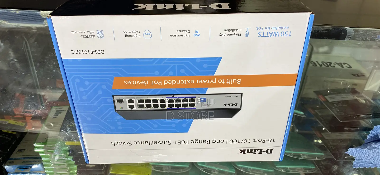 D-Link 16 Port Long Range Poe Surveillance Switch