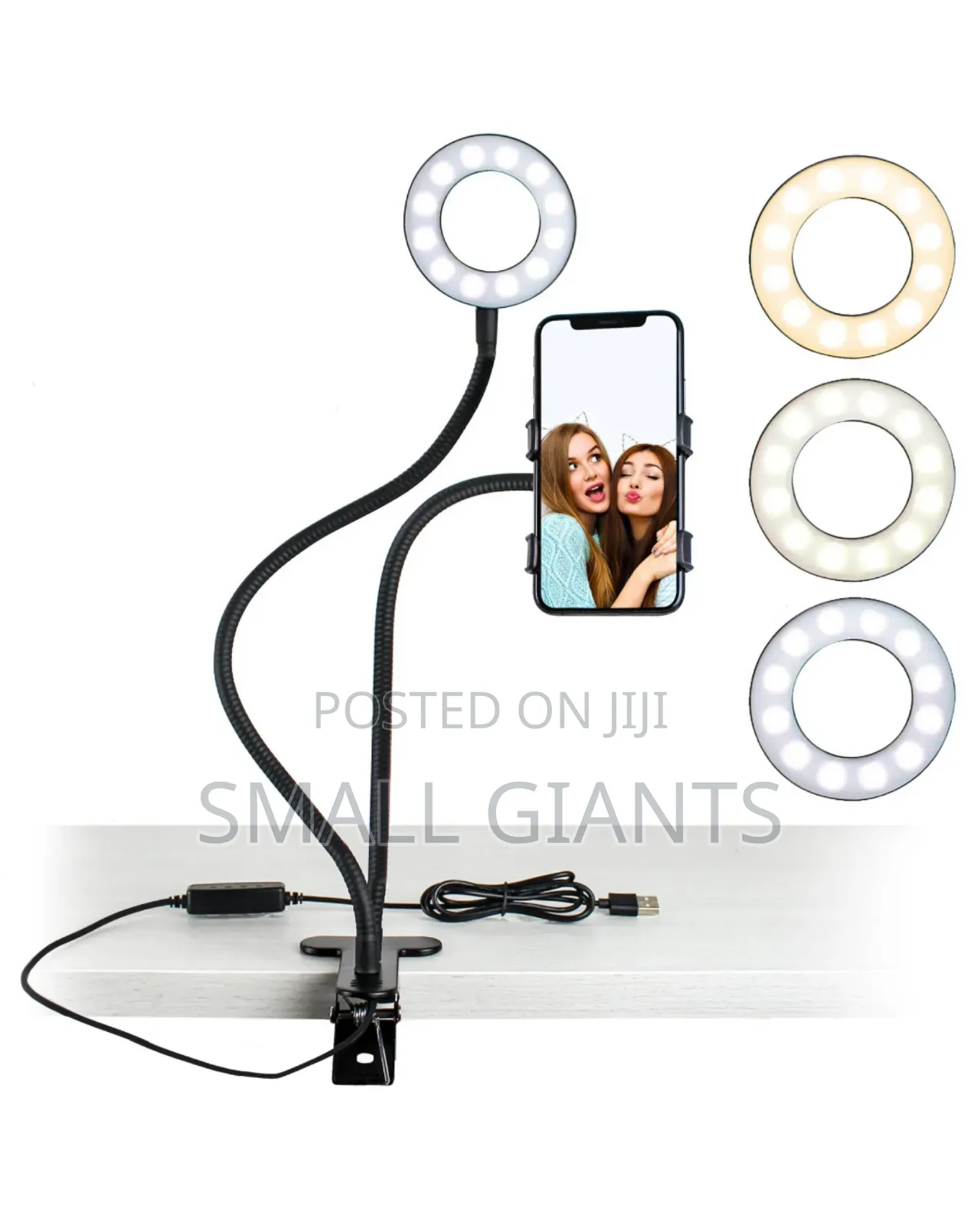 U-Stream Selfie Ring Light With Stand Cell Phone Holder