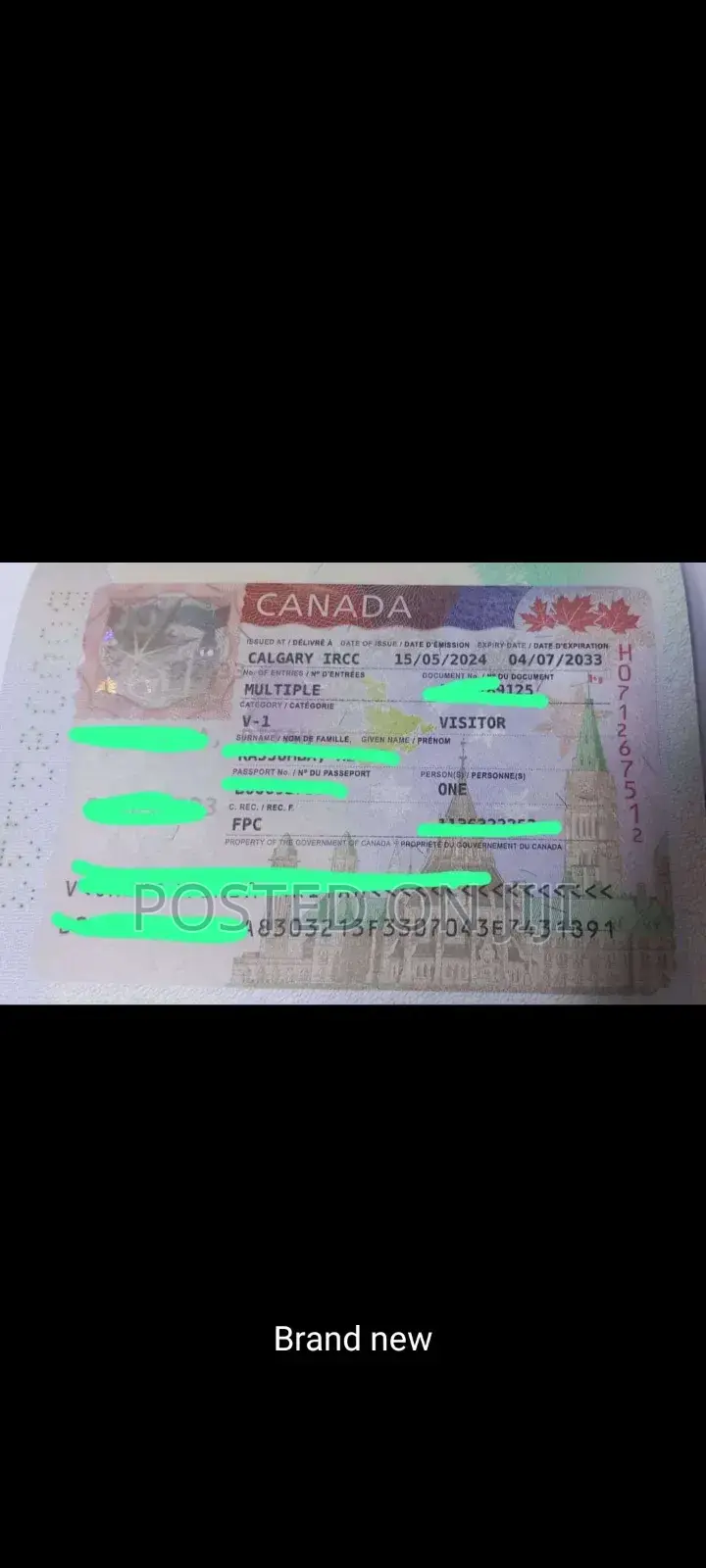 Visas for Different Countries