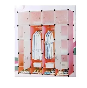 4X5 Plastic Wardrobe With Clothes Hanger Pole Wardrobes