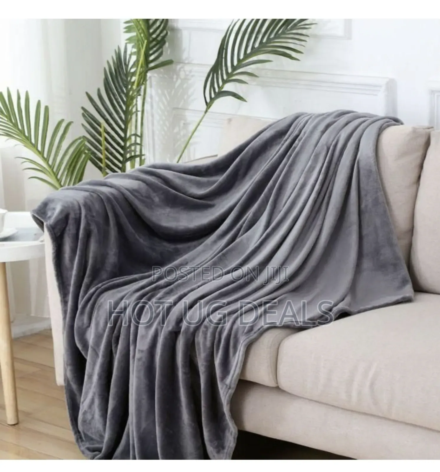 5x6 Coral Fleece Blankets Super Soft - Dark Grey