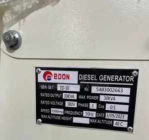 Diesel Standby Generator Set 30kva