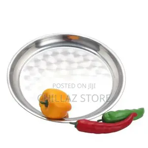 Round Stainless Serving Tray