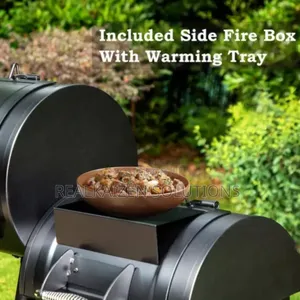 Heavy Duty Outdoor Charcoal BBQ Grill With Offset Smoker