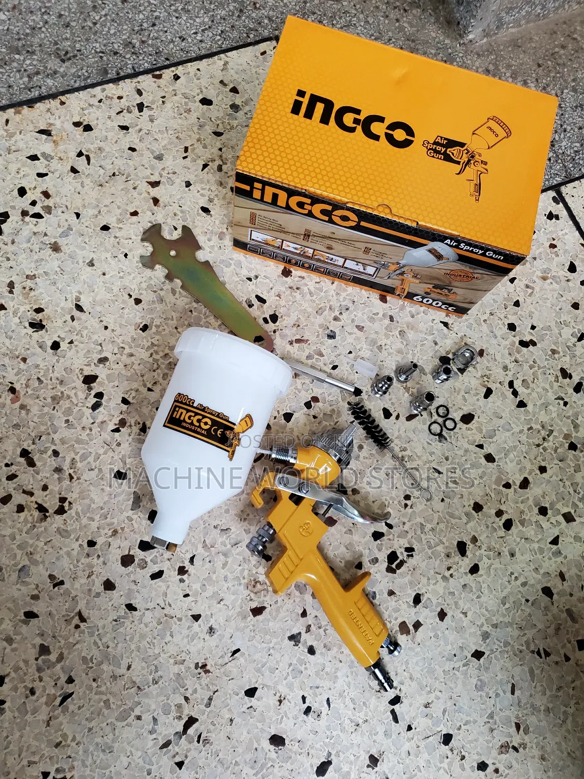 Ingco Air Spray Gun With Plastic Cup.