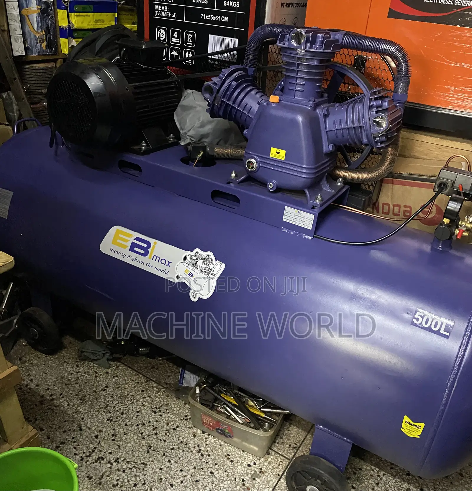 Ebi Max Air Compressor 500litres 3pharse