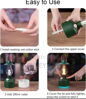 Rechargeable Retro Lamp Aroma Humidifier
