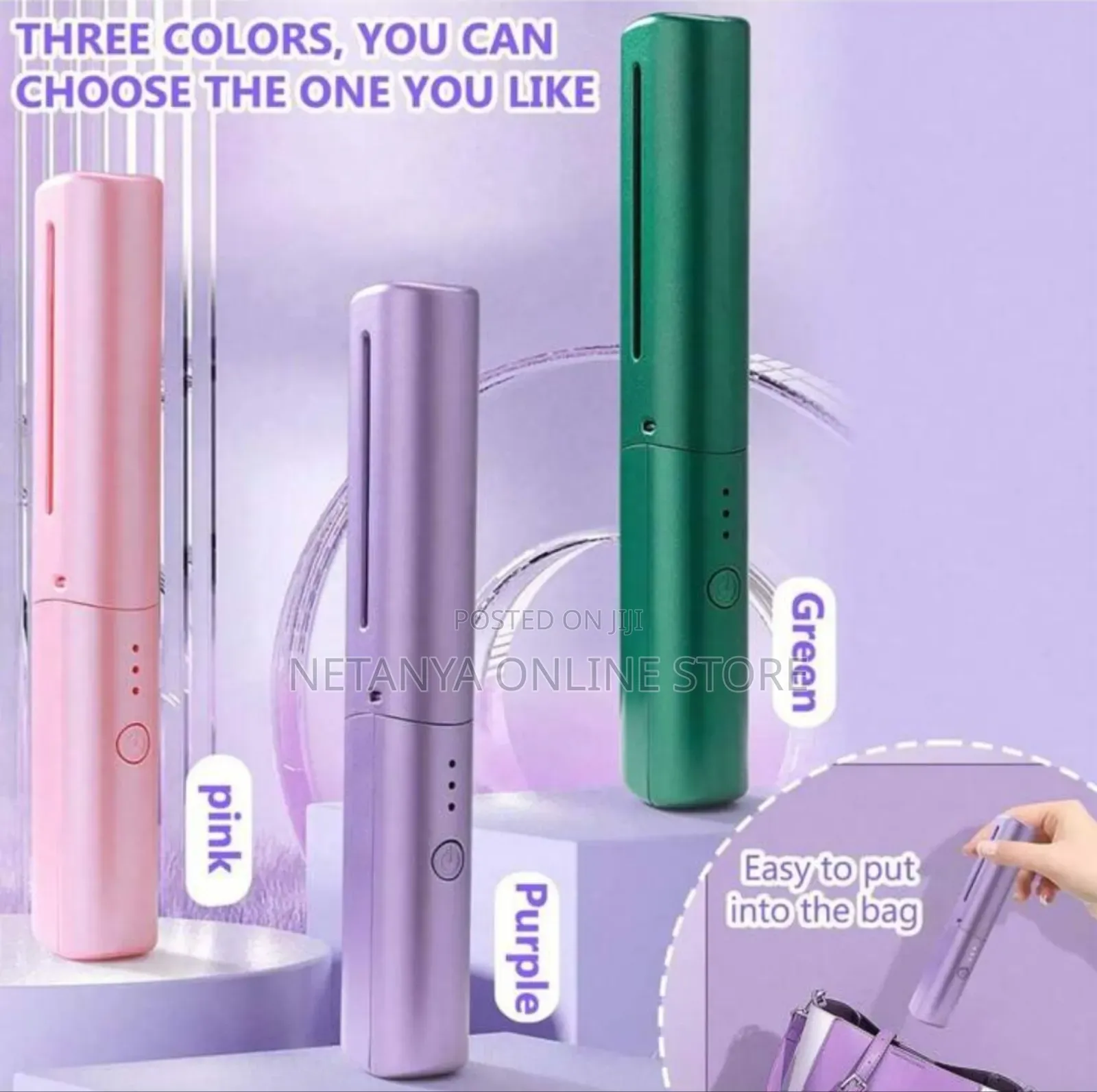 Rechargeable Portable Hair Straightener