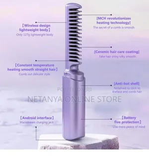 Rechargeable Portable Hair Straightener