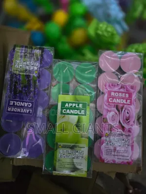 10pcs Colorful Plain Thin- Thick Fragrant Aroma Candles