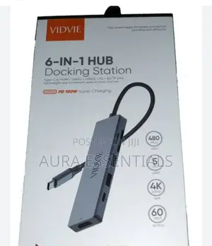 VIDVIE 6 in 1 Hub Docking Station