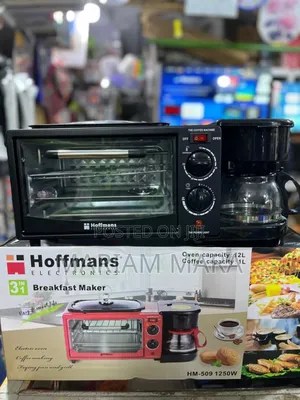Breakfast Maker (3in1 Oven,Coffee Maker,Frying Pan)