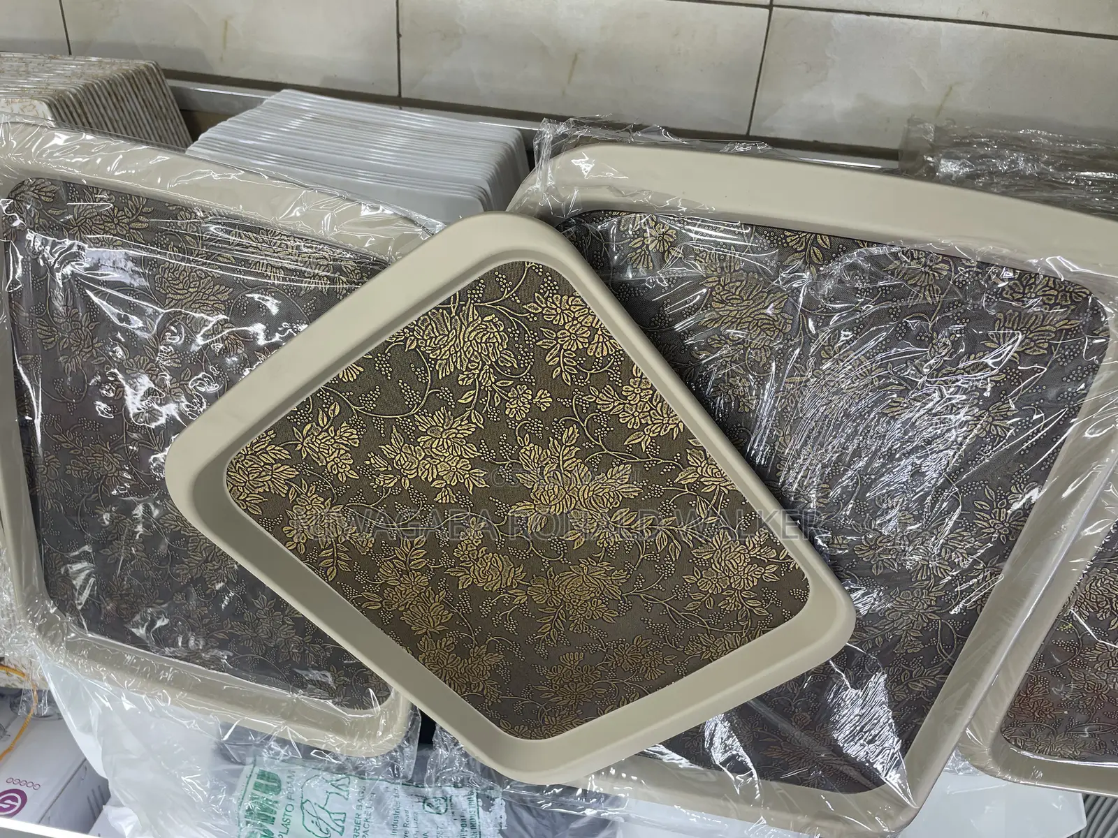 3pc Set of Rubber Trays