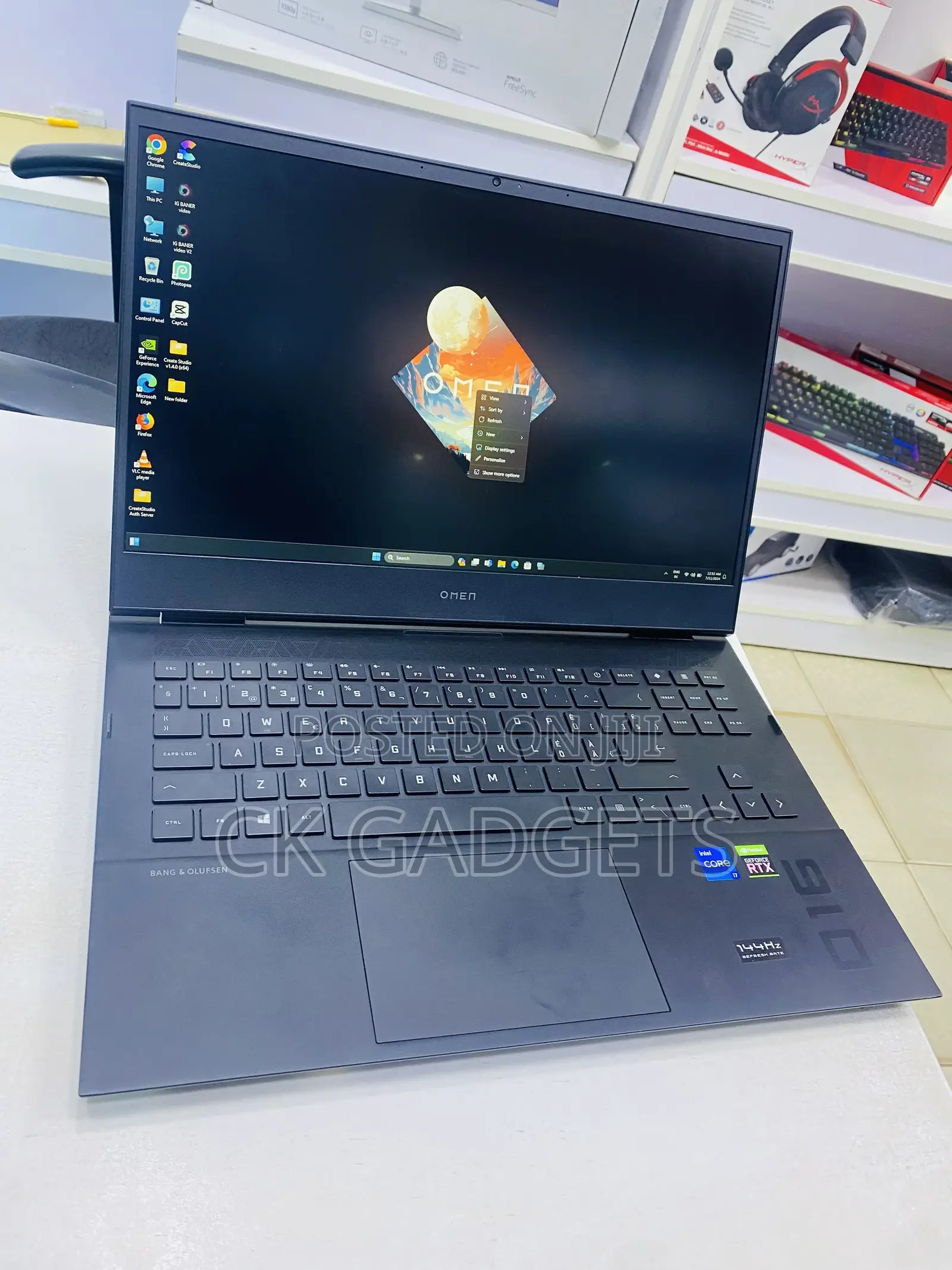 New Laptop HP Omen 16 16GB Intel Core I7 SSD 512GB