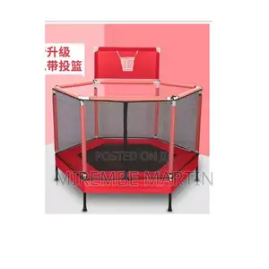 Kids Playing Trampoline.