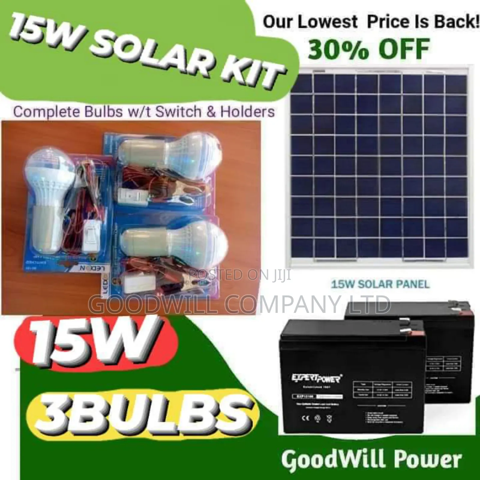 15w Solar Kit With German Solar Panel