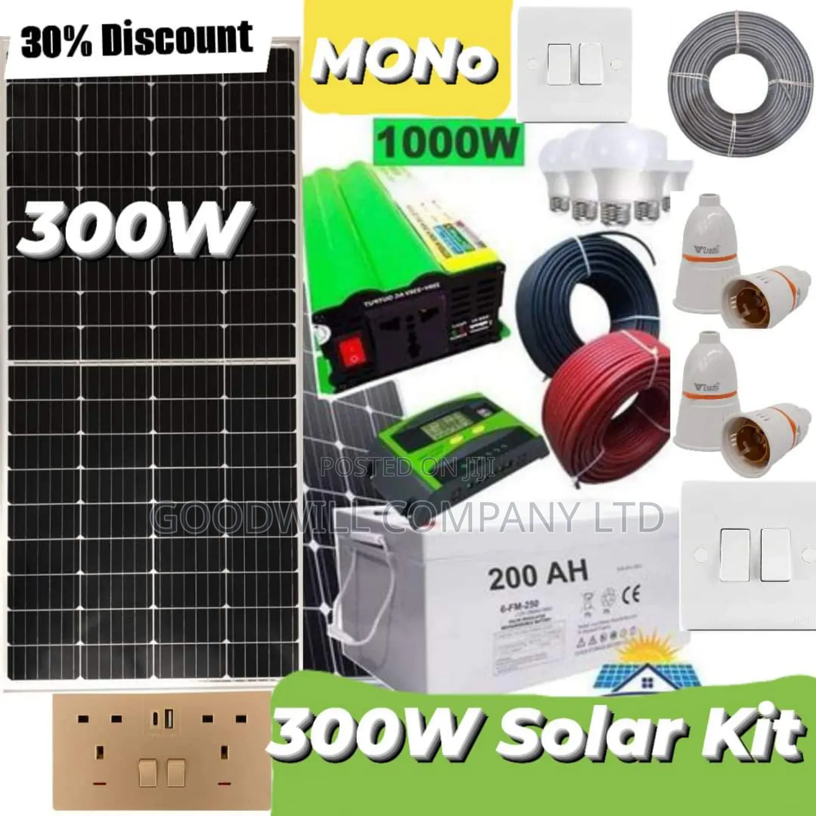300w Solar Kit With German Solar Panel