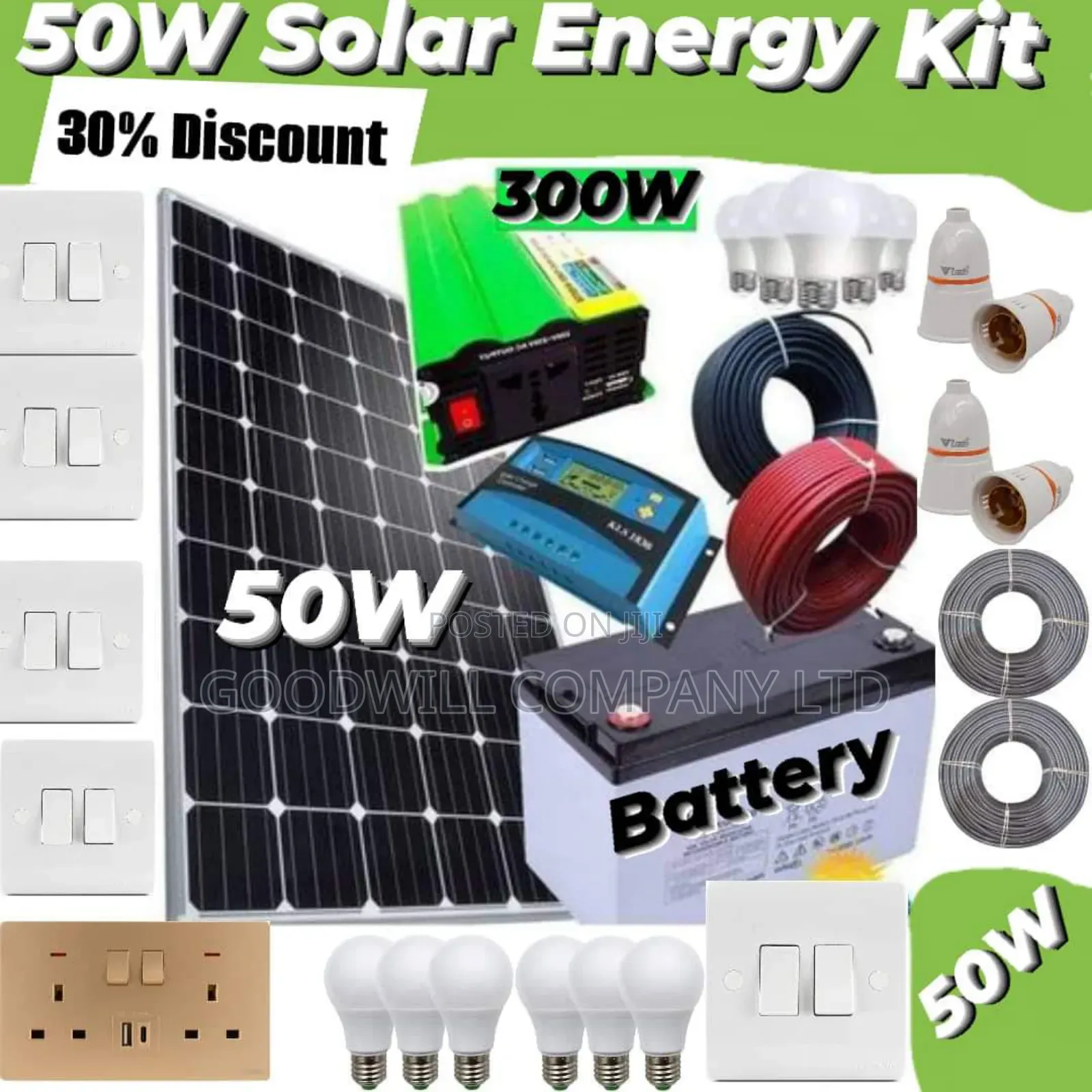 50w Solar Kit With German Solar Panel