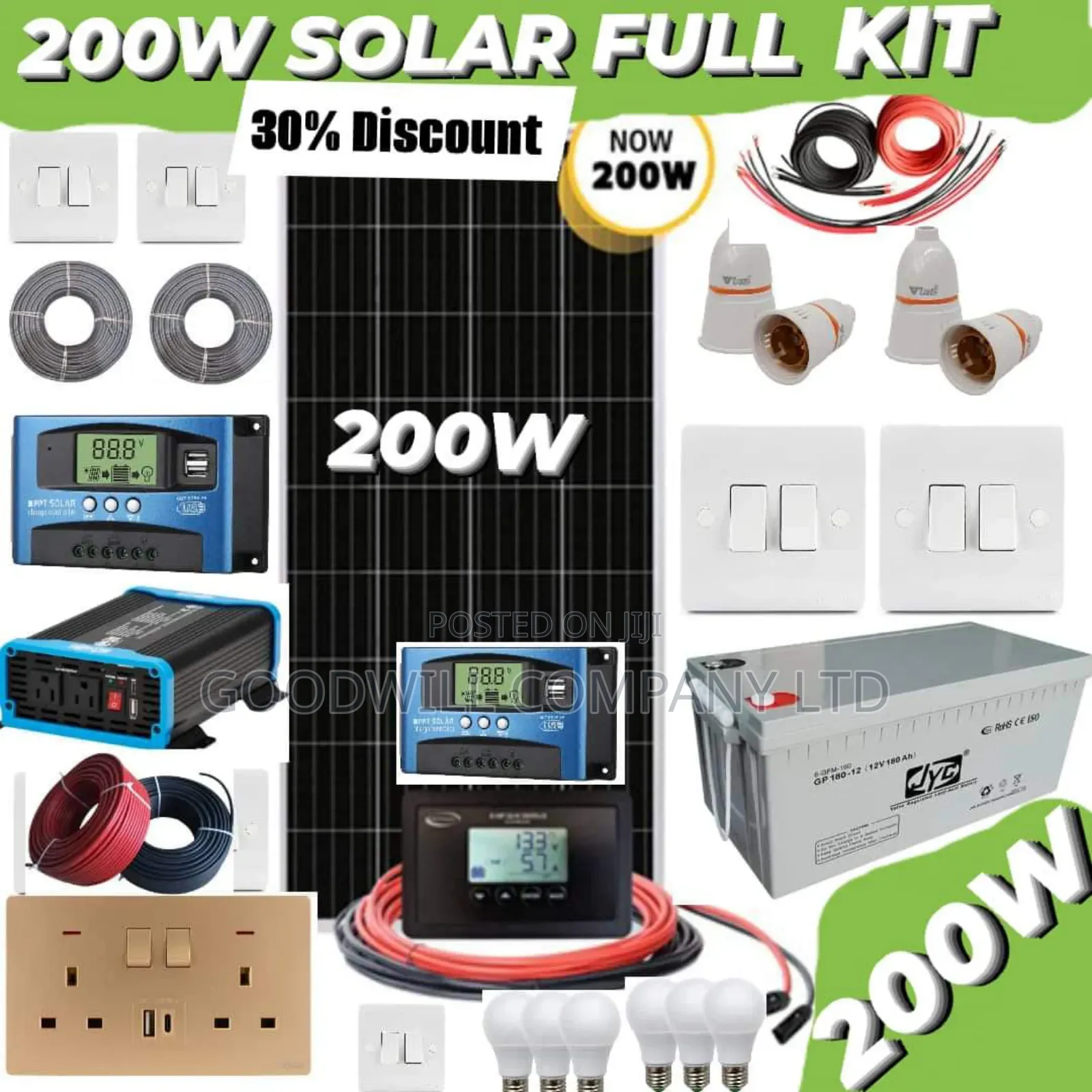 200w Solar Kit With German Solar Panel