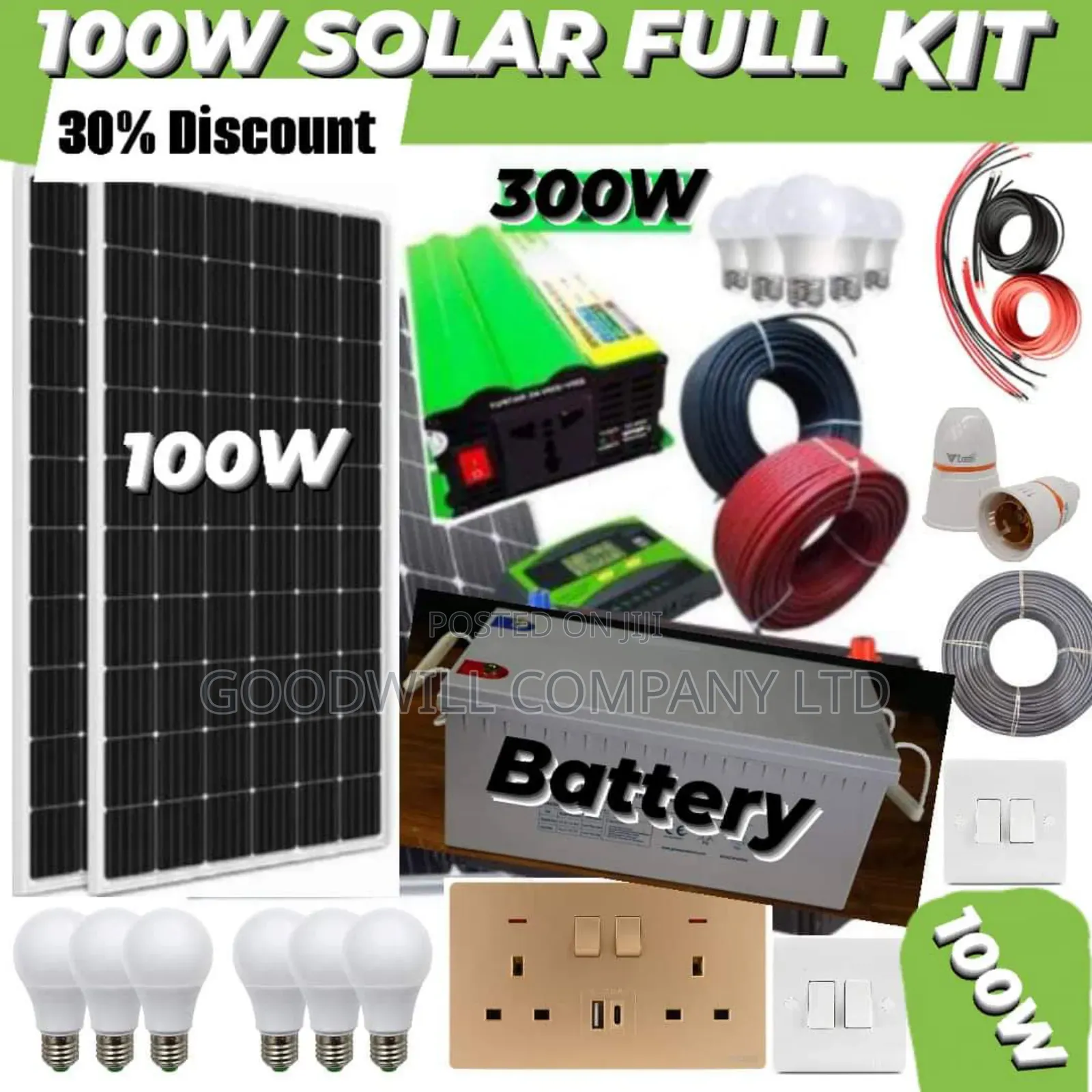 100w Solar Kit German Solar Panel