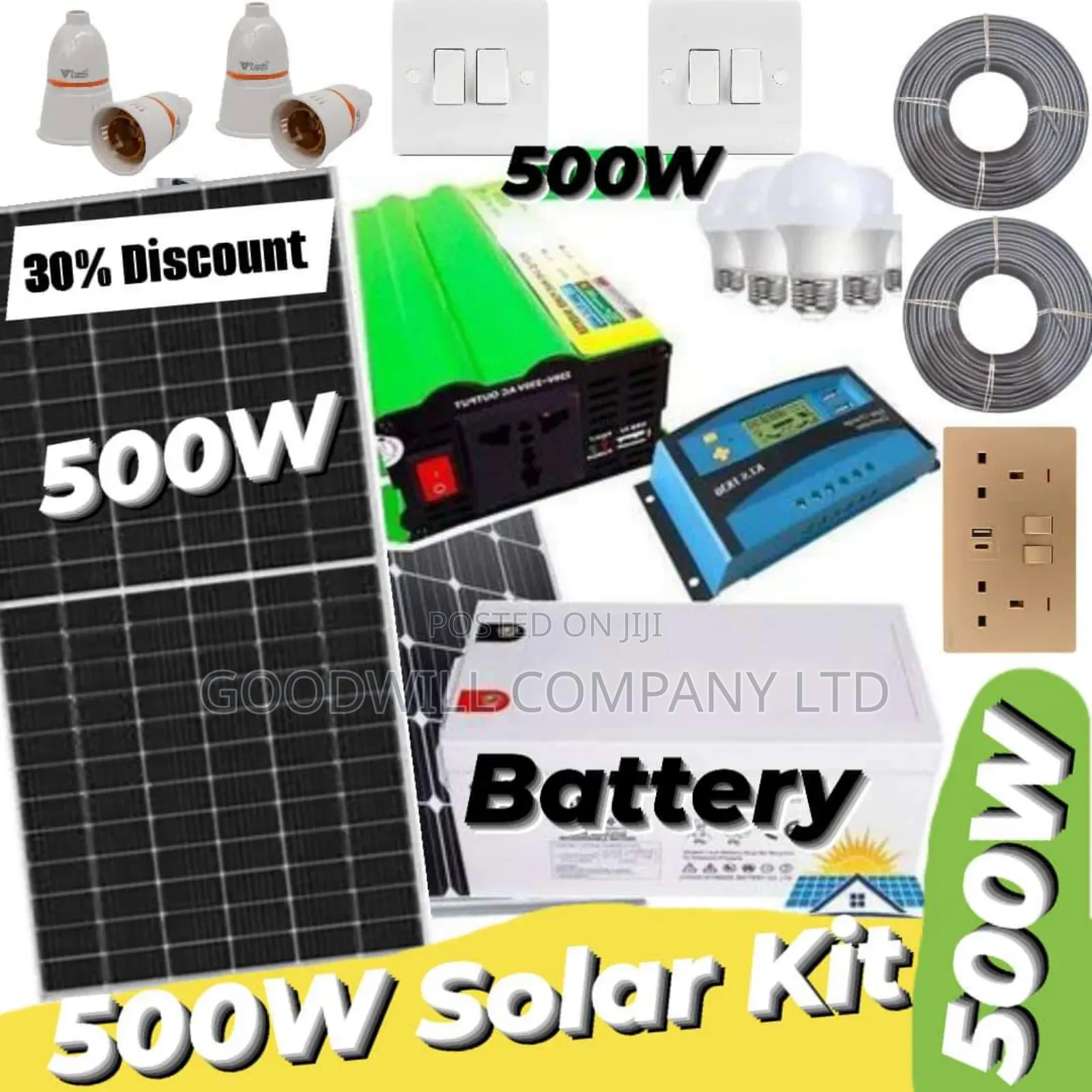 500w Solar Kit With German Solar Panel