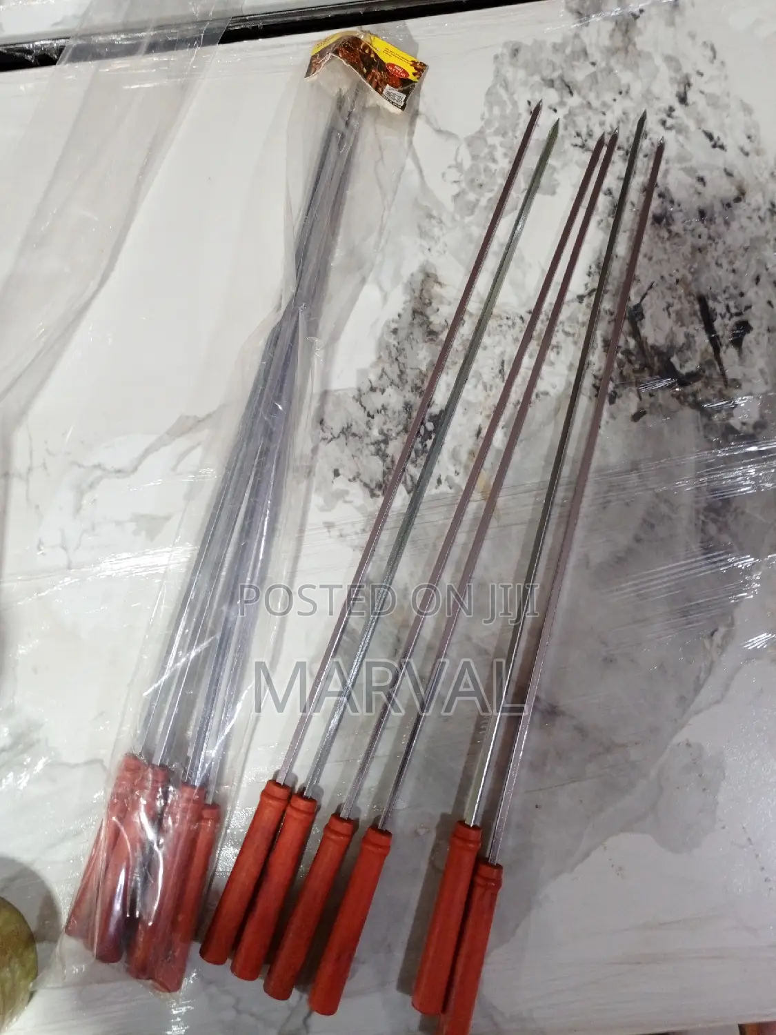 6pcs Heavy Duty Long Barbecue Skewers