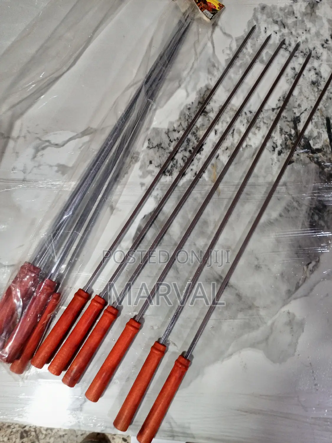 6pcs Heavy Duty Long Barbecue Skewers