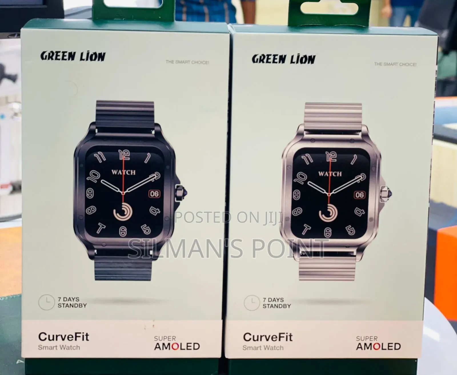 Green Lion Curve Fit Smart Watch