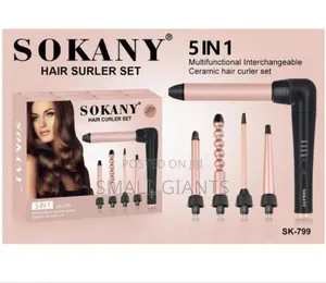 5in1 Multifunctional Interchangeable Ceramic Hair Curler Set