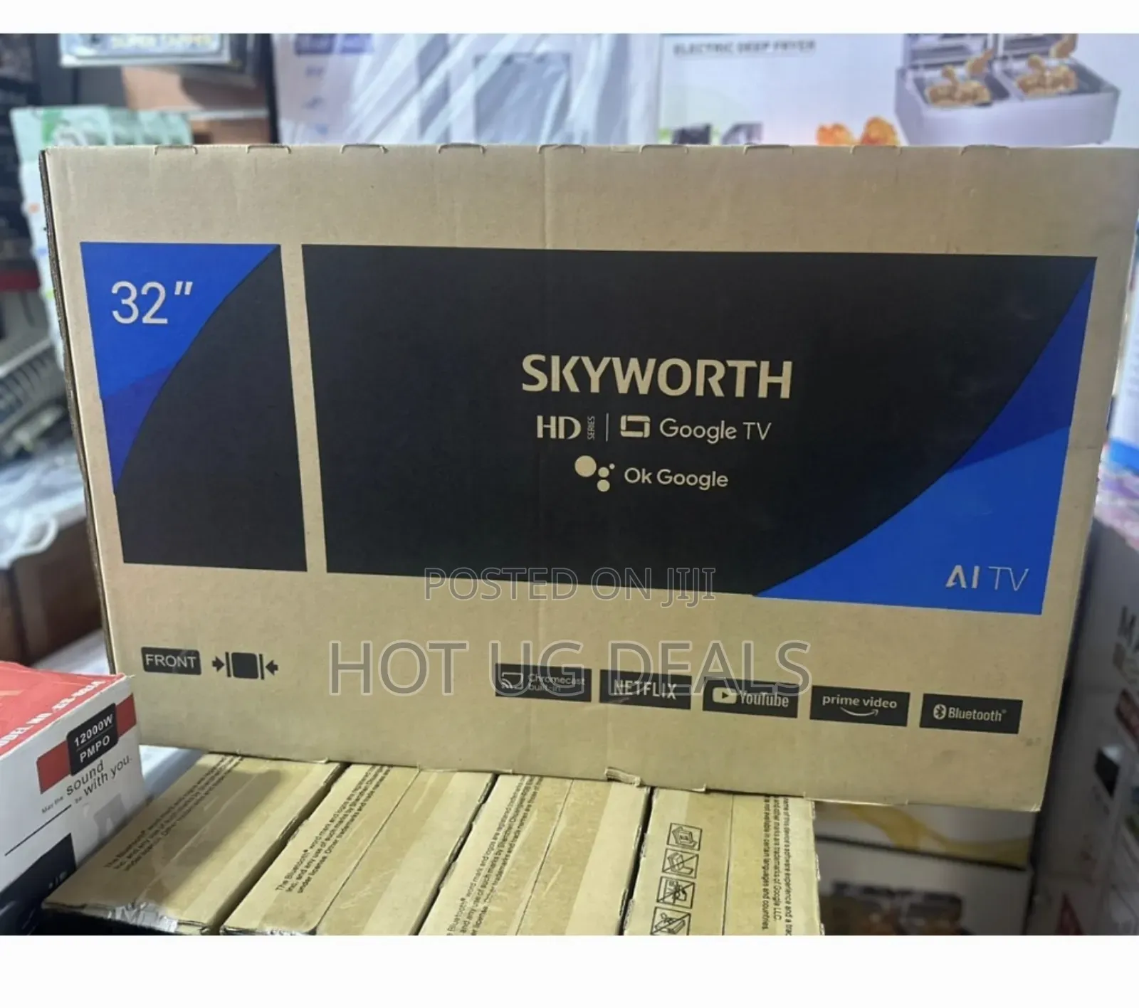 Skyworth 32inch Smart Android Led Tv Bluetooth - Black