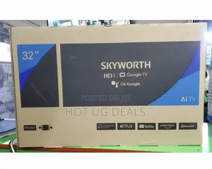 Skyworth 32inch Smart Android Led Tv Bluetooth - Black