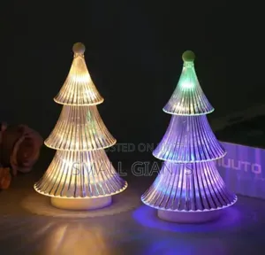 Crystal Christmas Tree Desktop Ornaments Small Table Lamp