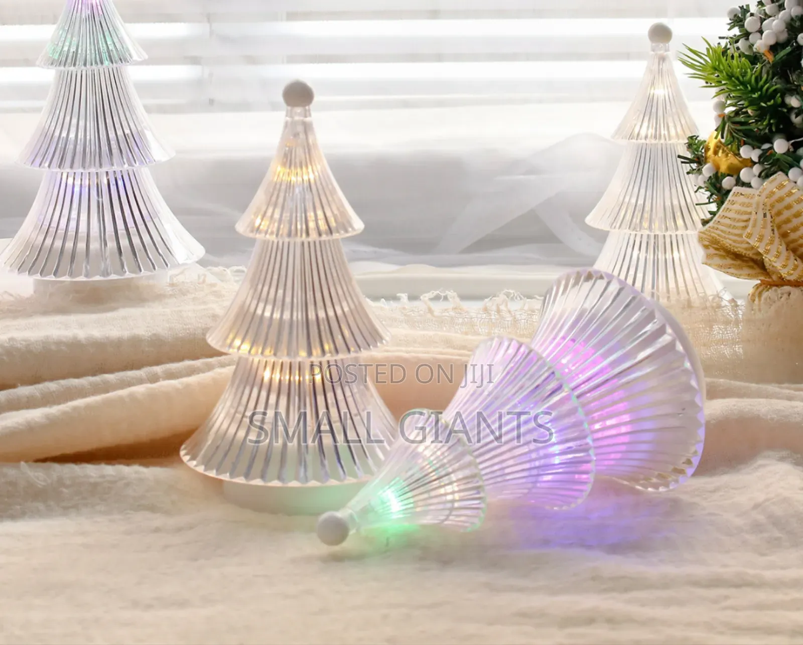 Crystal Christmas Tree Desktop Ornaments Small Table Lamp