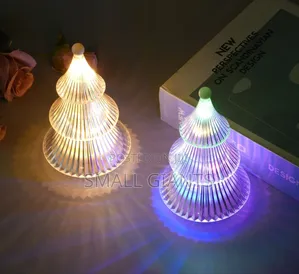 Crystal Christmas Tree Desktop Ornaments Small Table Lamp
