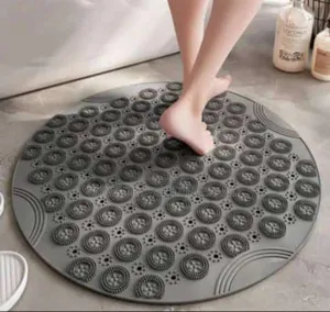 Anti-Slippery Rubber Bath Mat Gray