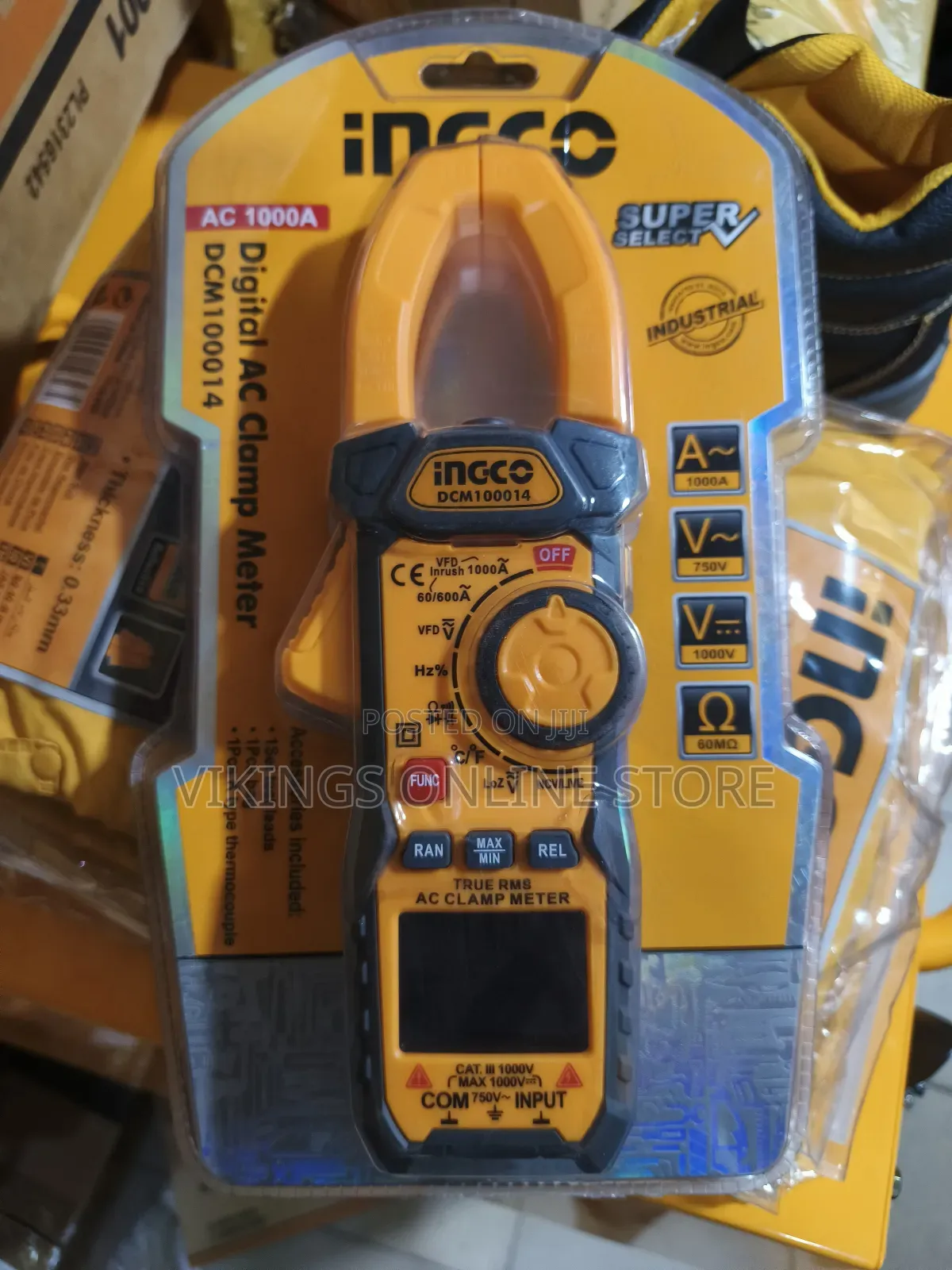 1000A Ingco Digital DC/Ac Clamp Meter